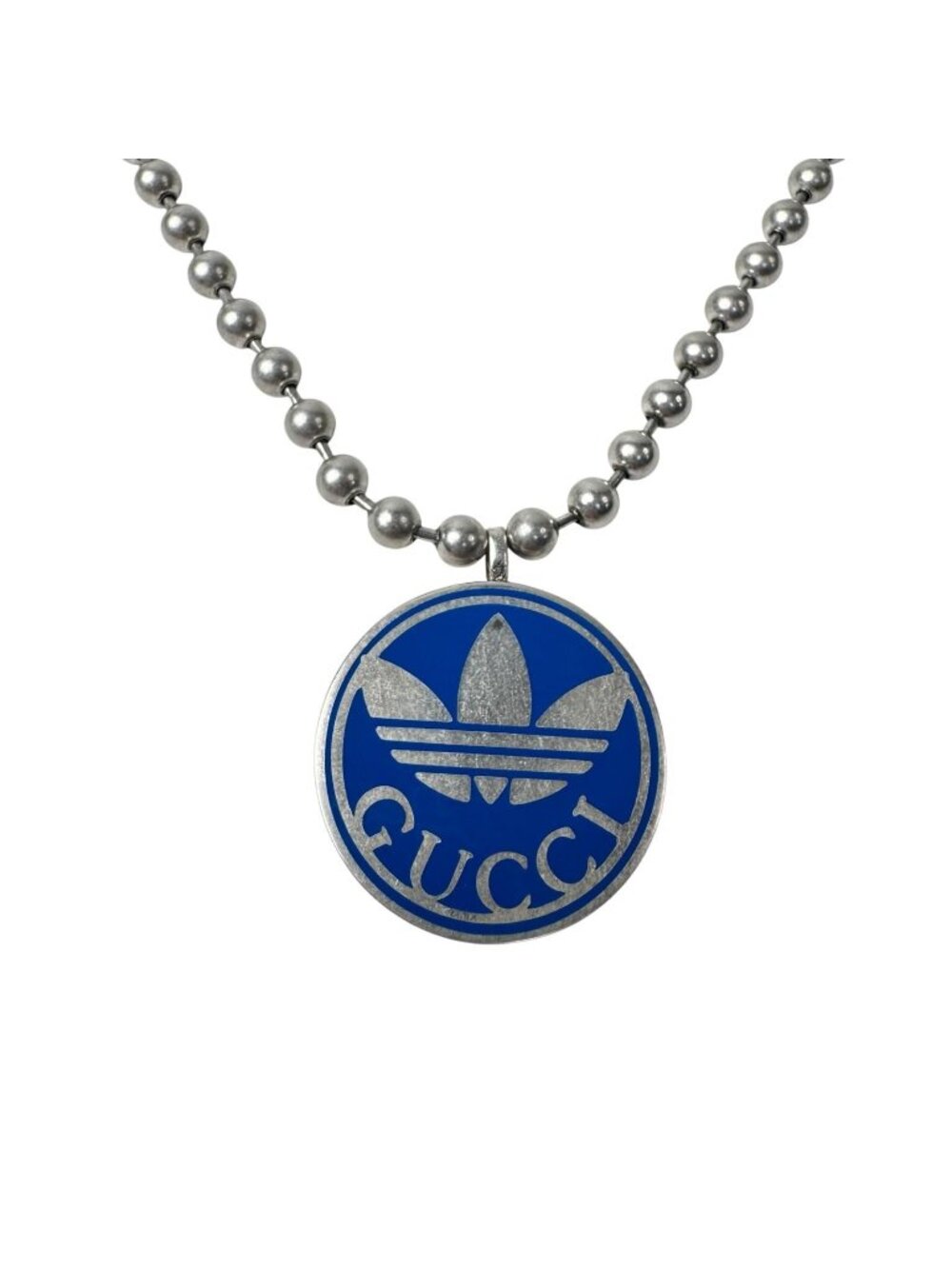 Gucci x Adidas Collaboration Trefoil Ball Chain Necklace